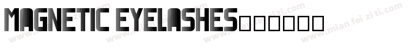 MAGNETIC EYELASHES字体转换